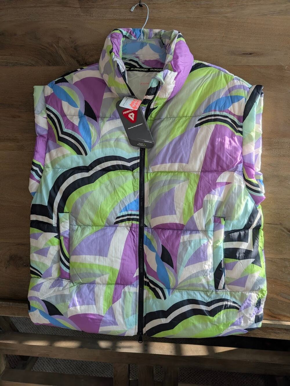 NWT Free People In A Bubble Printed Puffer Vest Size SMALL Style No. 82040072